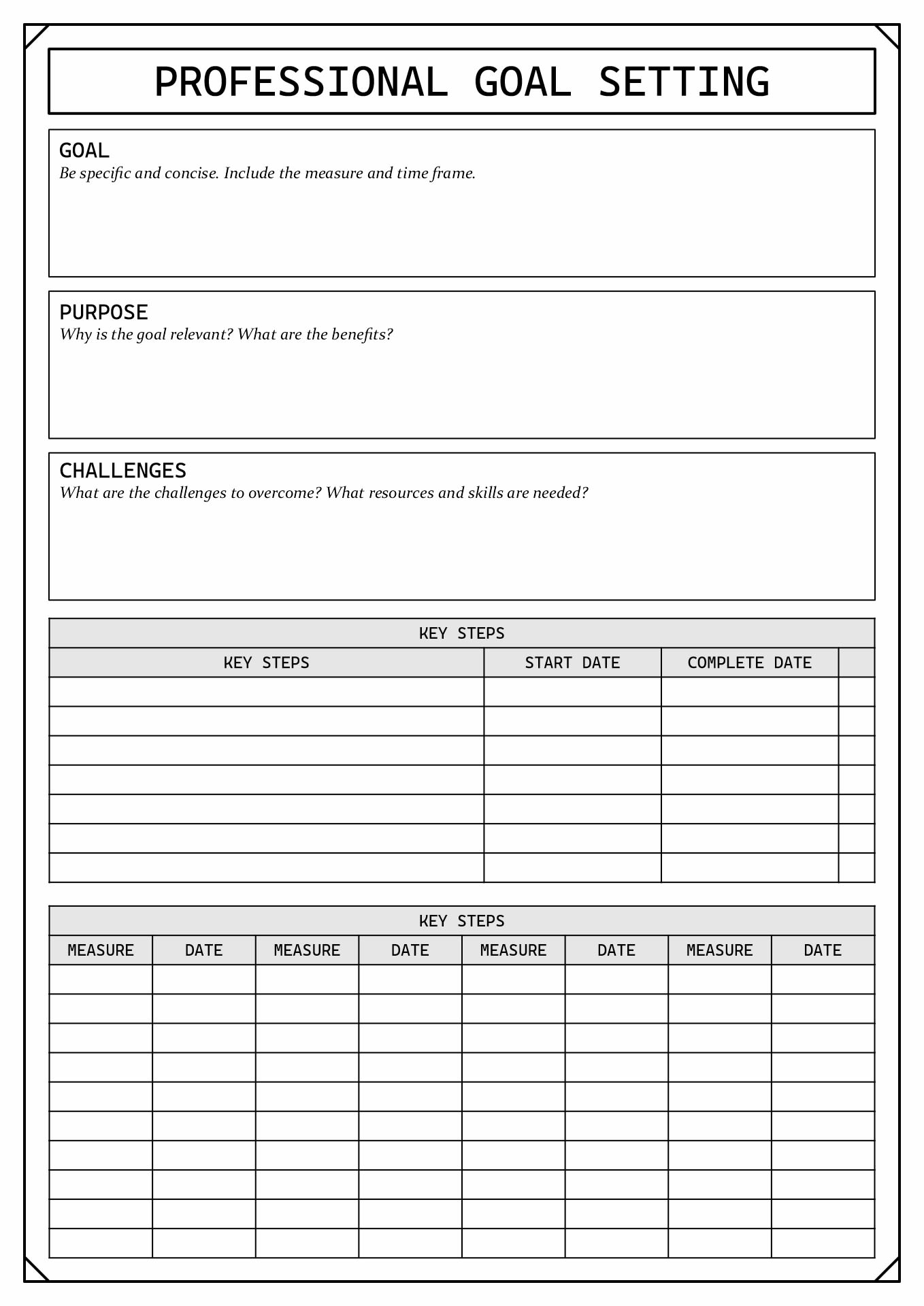 15 Career Goal Planning Worksheet - Free PDF at worksheeto.com