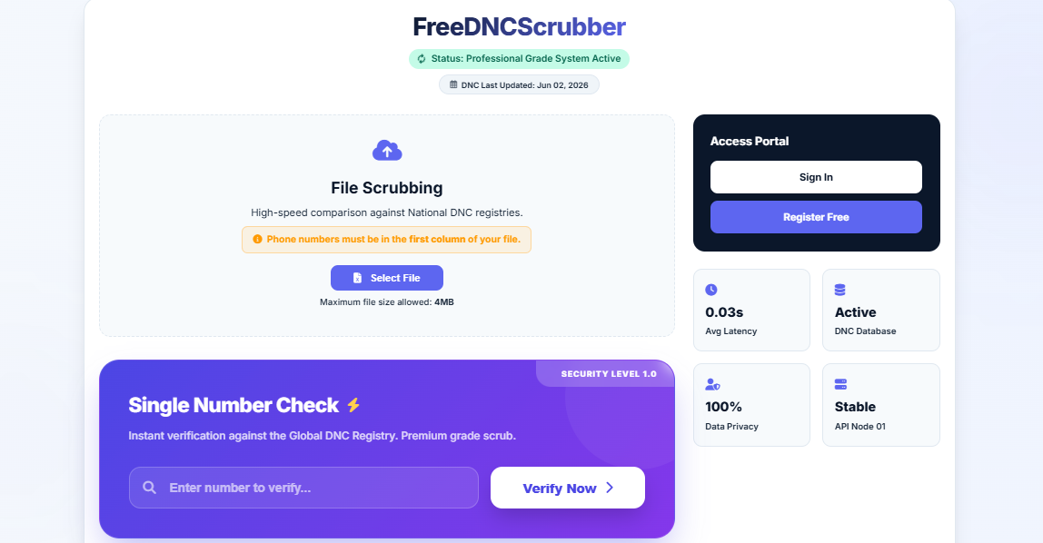 FreeDNC Scrubber