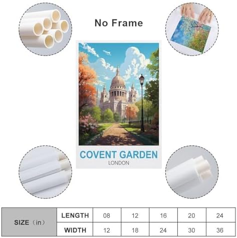 Vue 2 de Covent Garden Poster Vintage