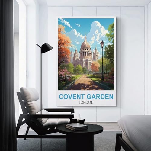 Vue 3 de Covent Garden Poster Vintage