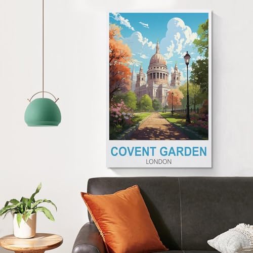 Vue 4 de Covent Garden Poster Vintage
