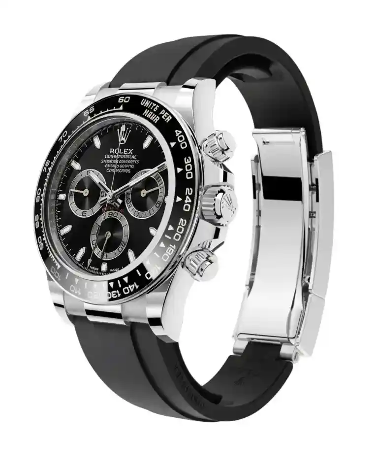 Rolex Cosmograph Daytona White Gold / Cerachrom / Black - Diamond / Oysterflex thumbnail 2