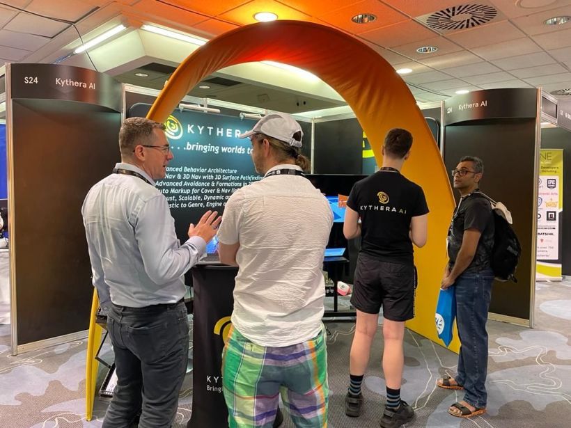 Kythera AI team members exhibiting at Develop:Brighton 2022