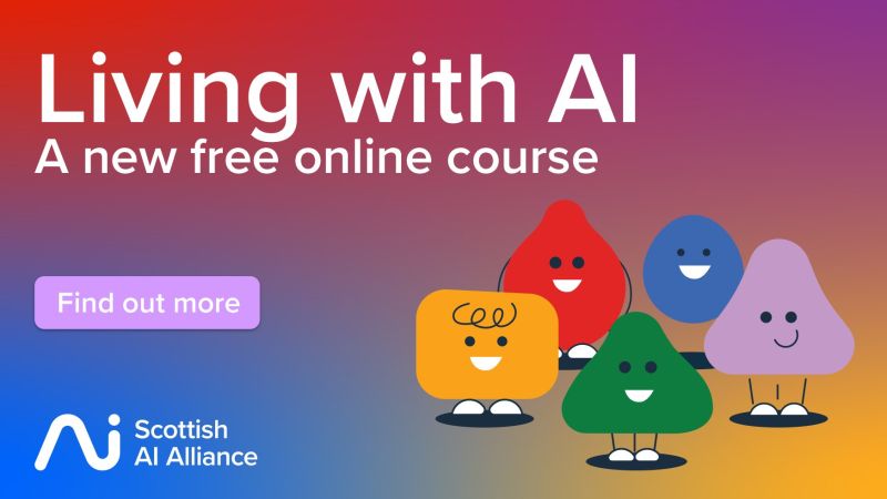 Living with AI Online Course Banner