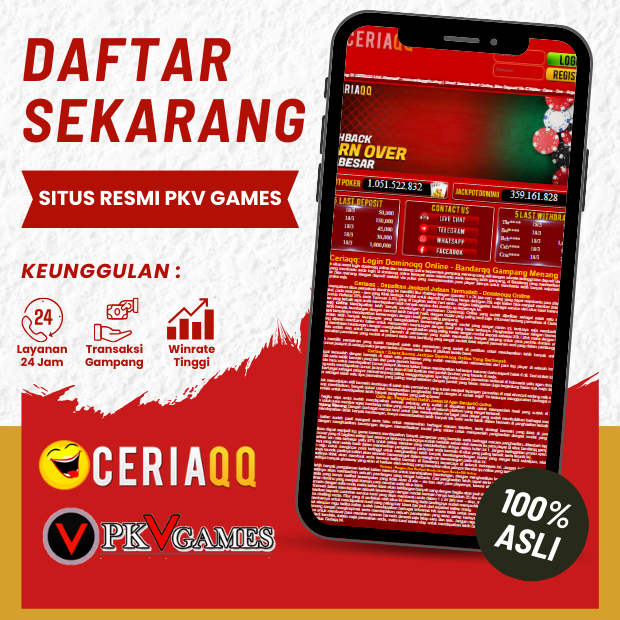 CERIAQQ: Situs Judi Online PKV Domino QQ Resmi Hari Ini