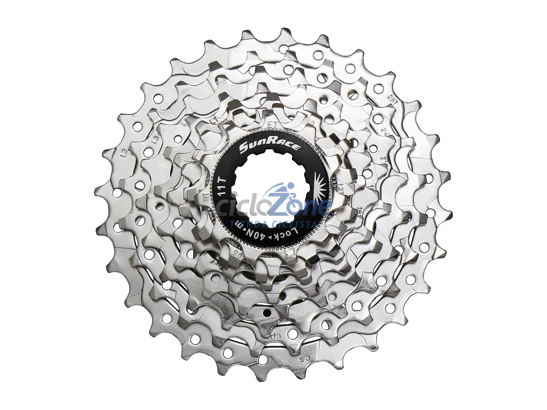 CASSETTE SUNRACE 9P 11/25 RUTA NICKEL PLATA CSR91 