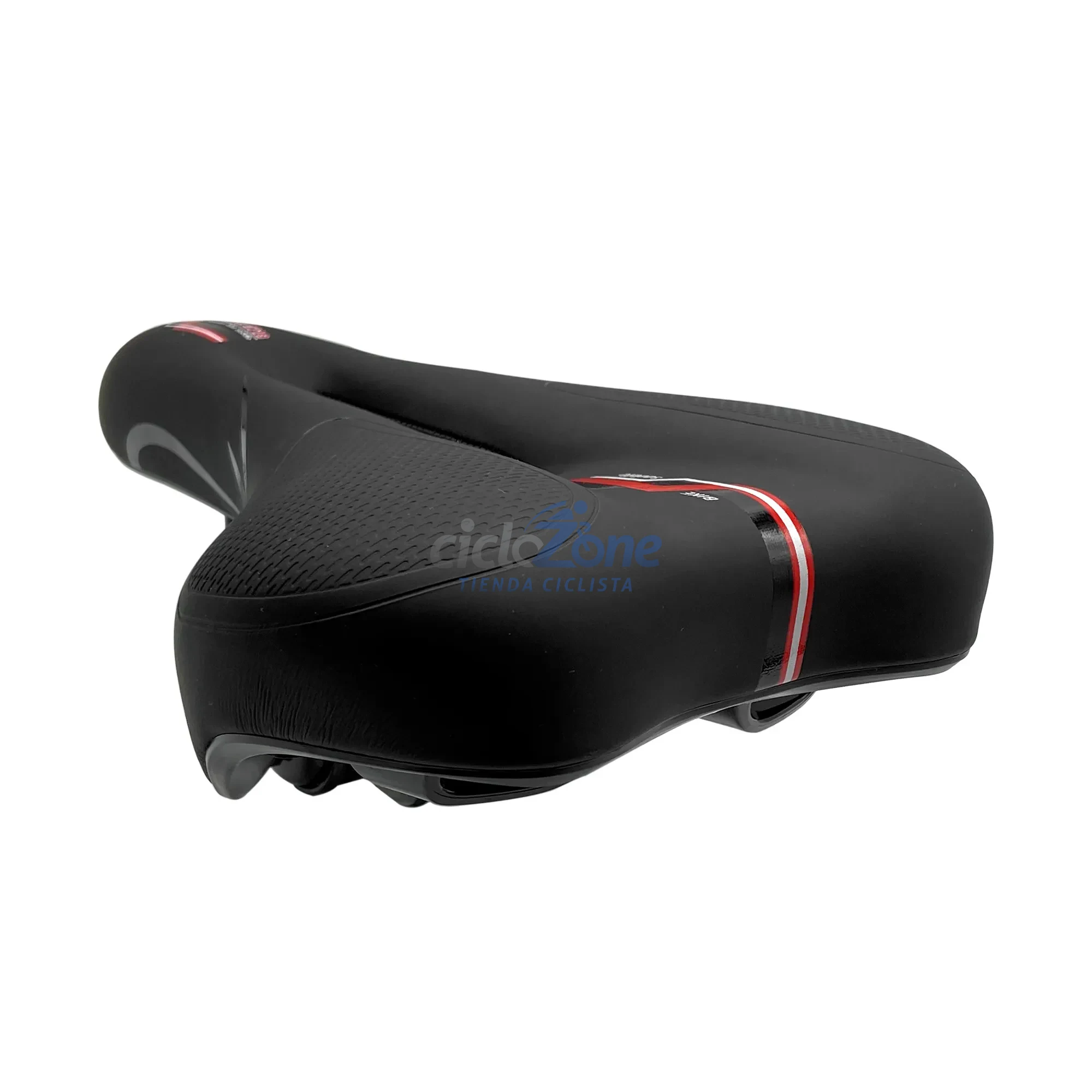 ASIENTO TEIDE 3718 NEGRO CON VIVOS ROJOS TL-2162  