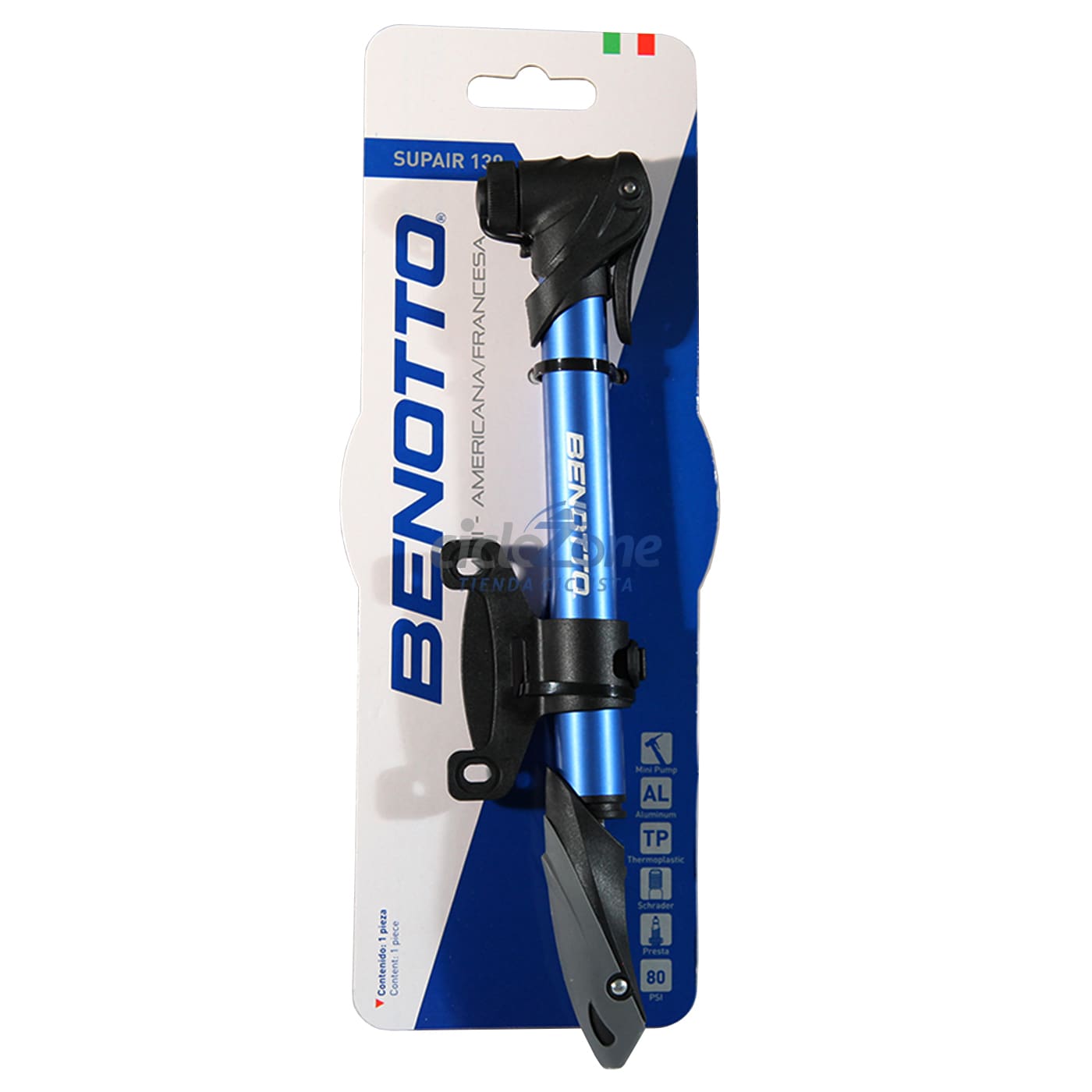 BOMBA BENOTTO MINI SUPAIR V.A/V.F. ALUMINIO 80PSI 