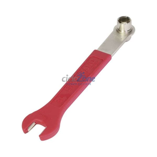 LLAVE PARA PEDAL, TUERCA DE MAZA Y CENTRO CUB ROJA