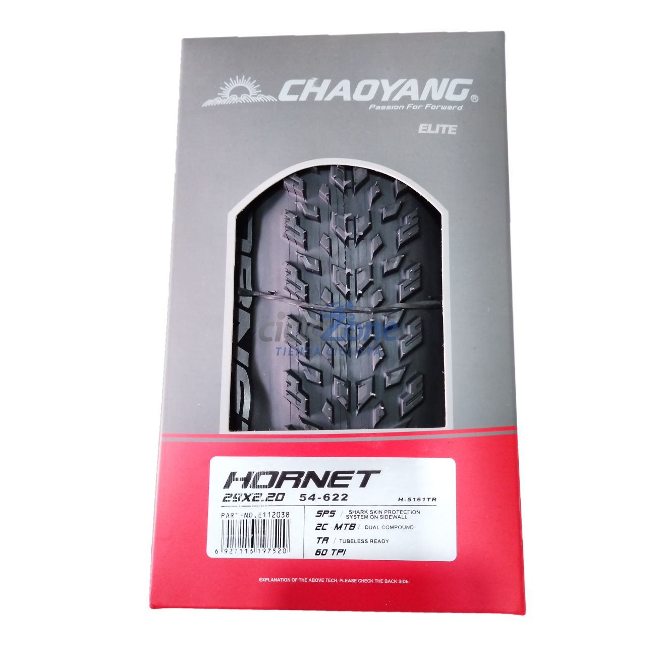 LLANTA 29X2.20 CHAOYANG HORNET TUBELESS 5161TR    