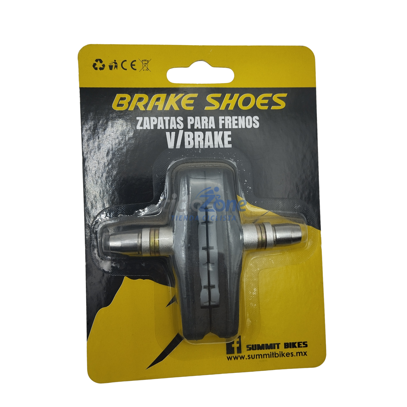ZAPATAS FNO V BRAKE SUMMIT 72MM DIR NGO/GRIS SM112