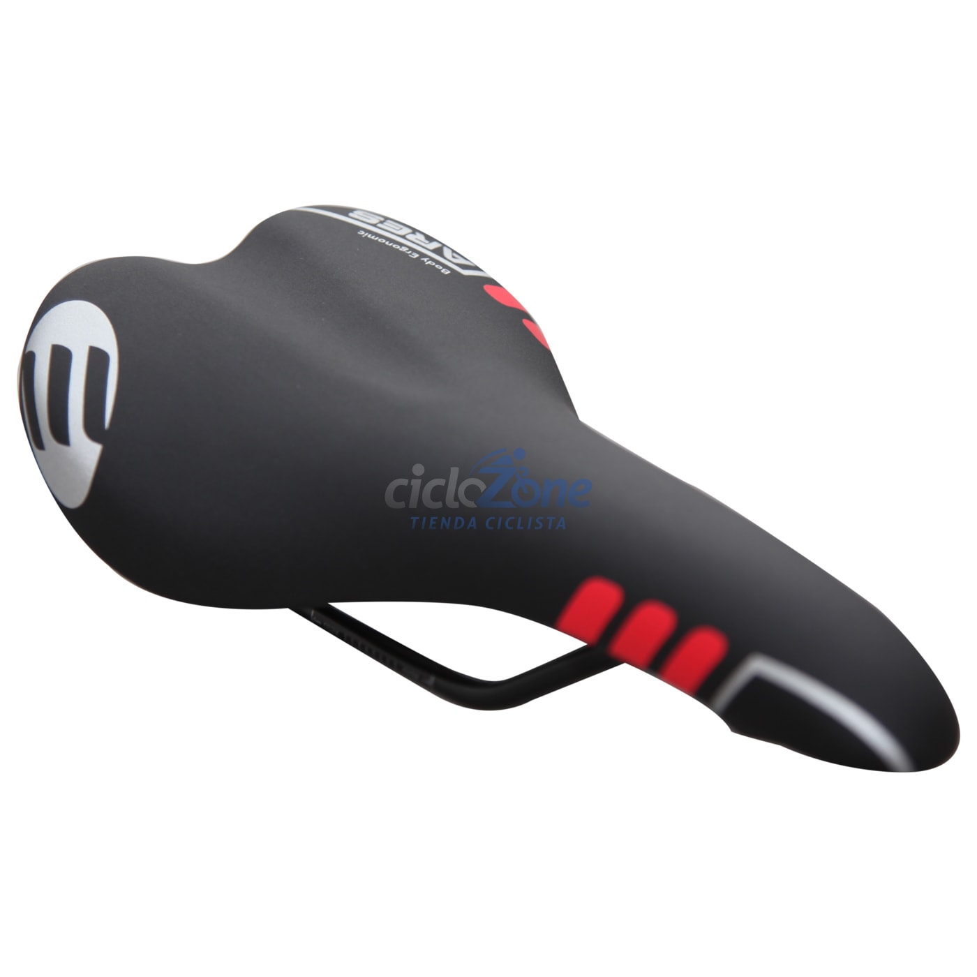 ASIENTO ELITE ARES NEGRO/GRS/ROJO D5107           