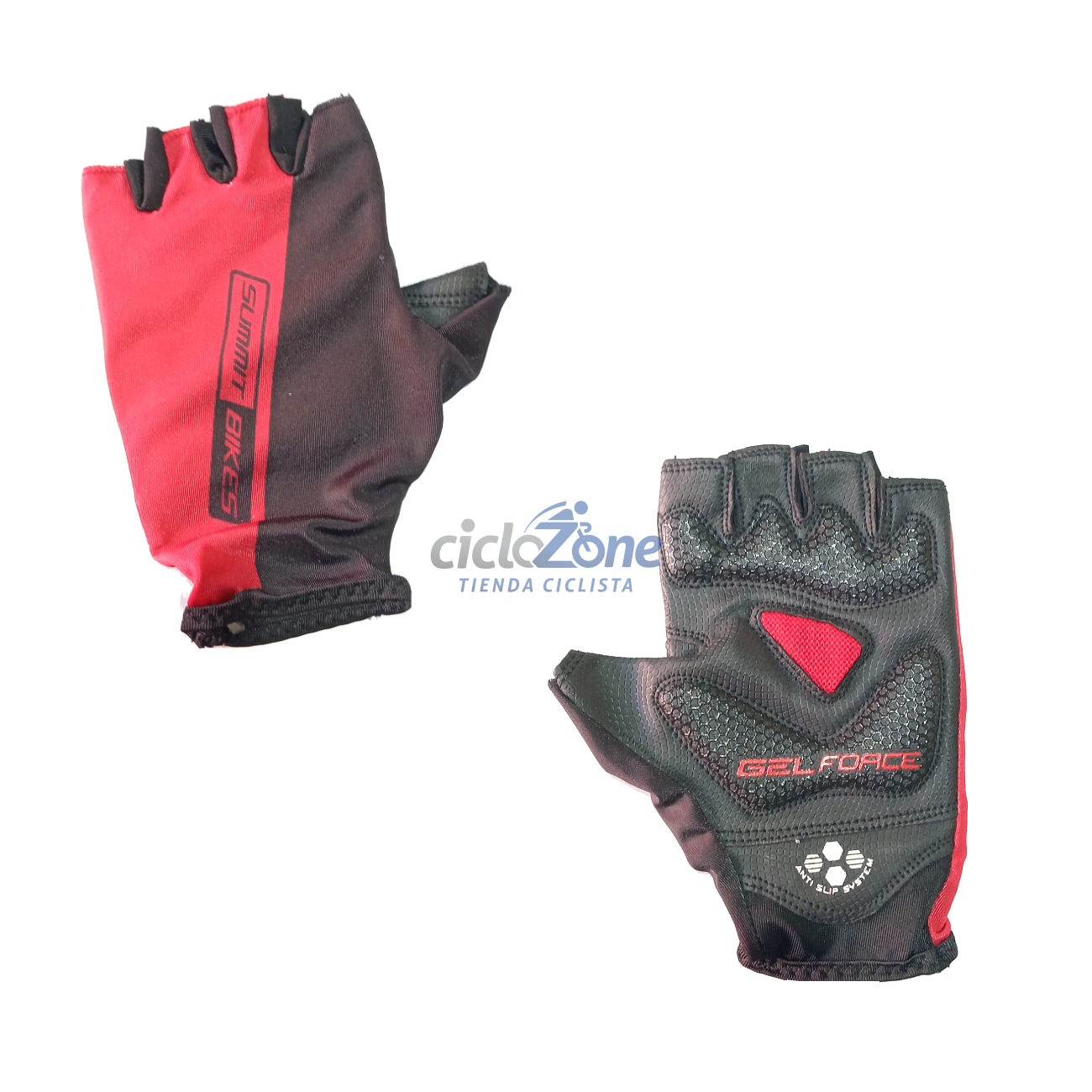 GUANTE SUMMIT CORTO T-L ROJO/NEGRO 011            