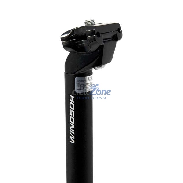 POSTE DE ASIENTO 25.4X400MM ALUMINIO WINDSOR NEGRO