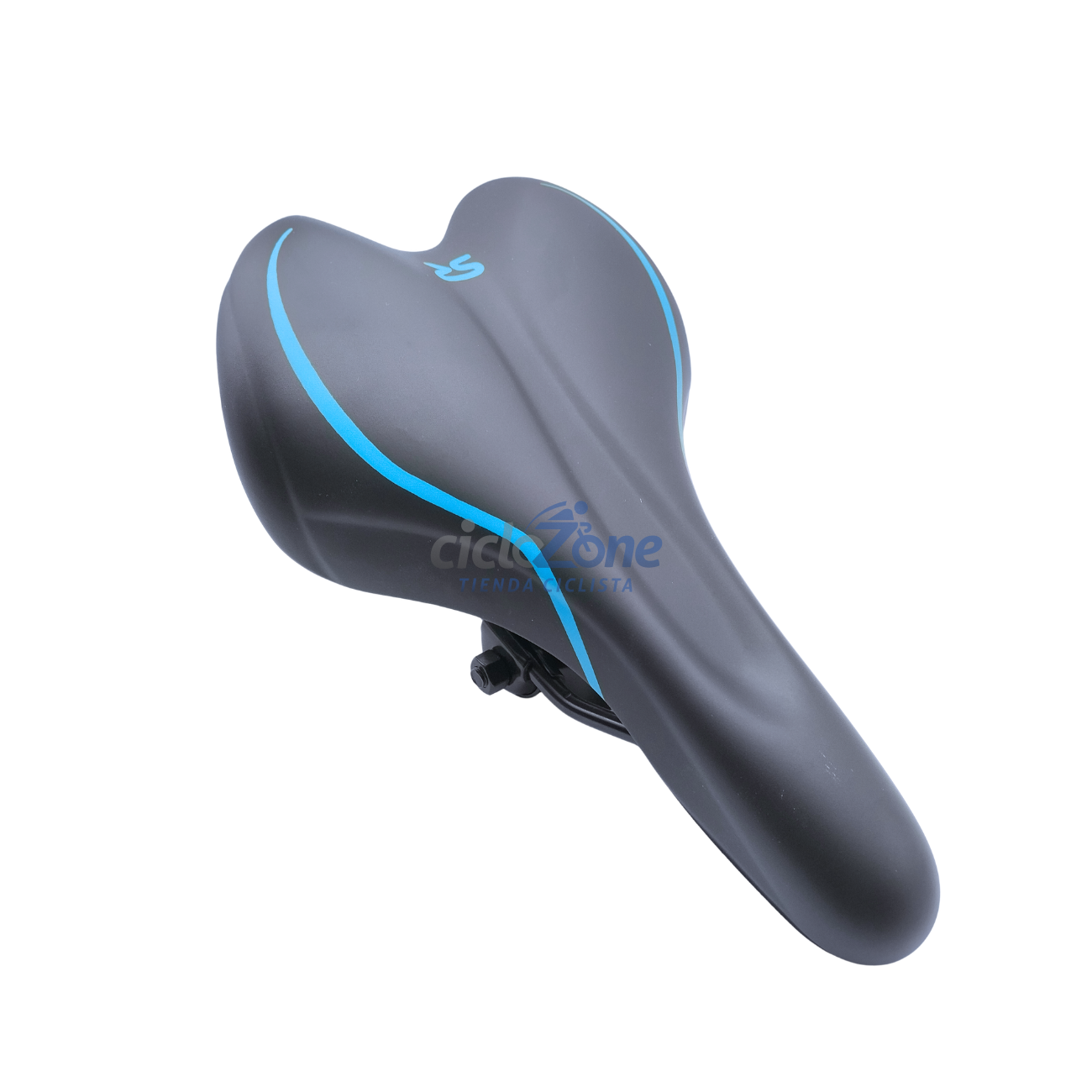 ASIENTO SELLE ROYAL PREMIUM NEGRO LINEAS AZULES   