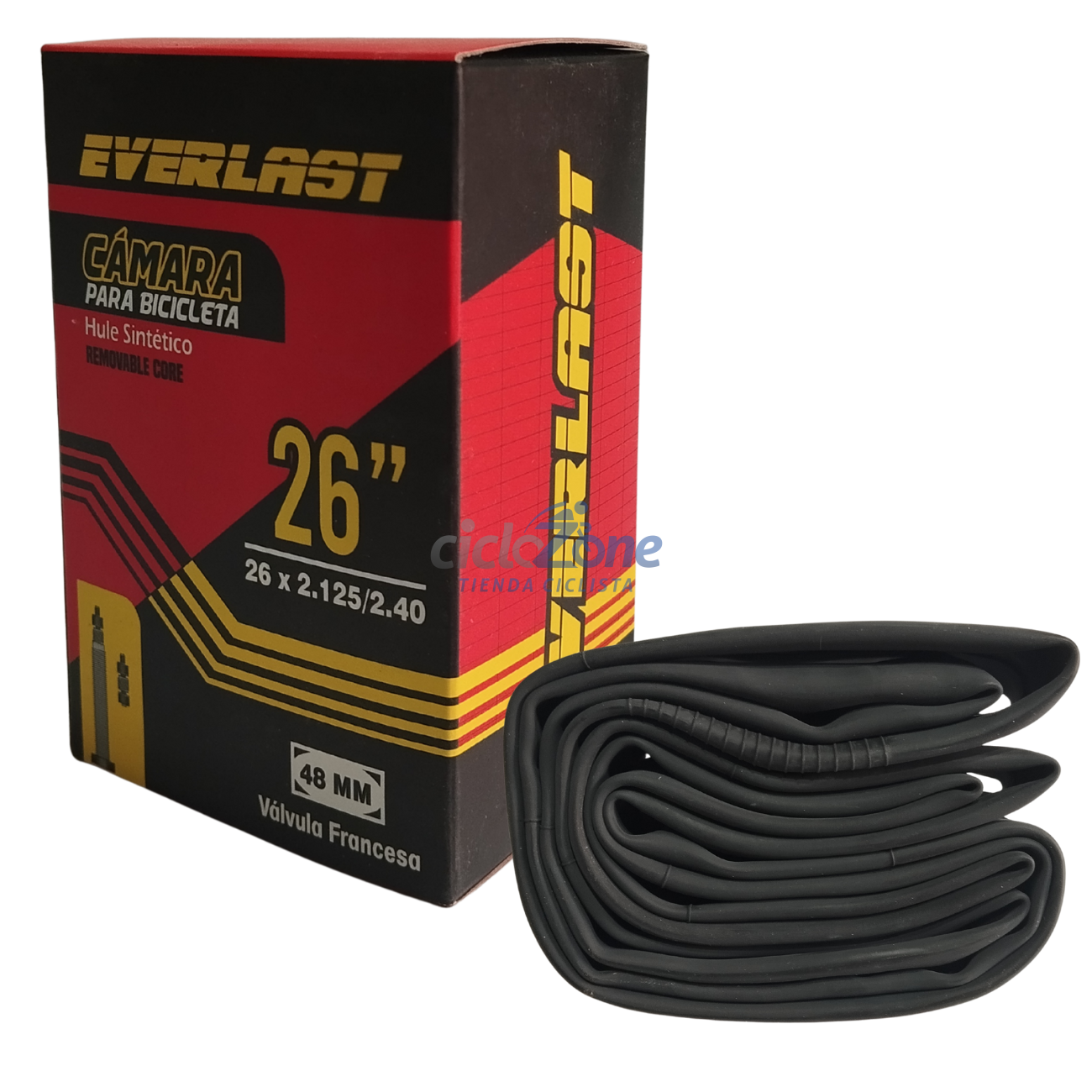 CAMARA 26X2.125/2.40 VF 48 REMOVIB BUTYL EVERLAST 