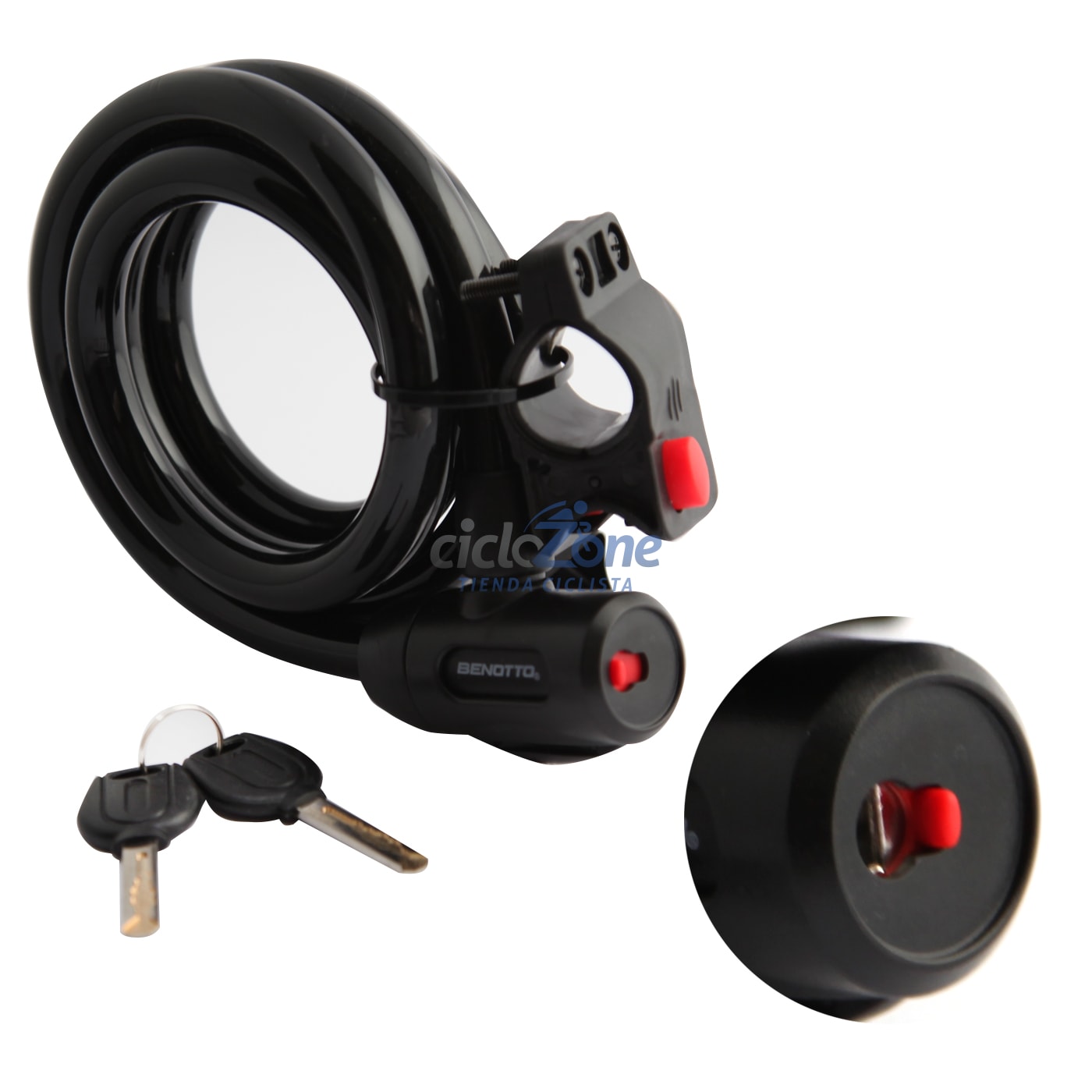 CANDADO CABLE BENOTTO 15X1800 NGO LLAV TY571 LOCKI