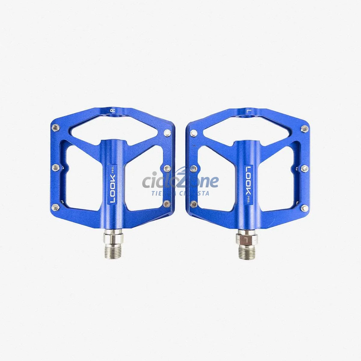 PEDAL 9/16 ALUMINIO C/PINES BAL SELL AZUL LOOK    