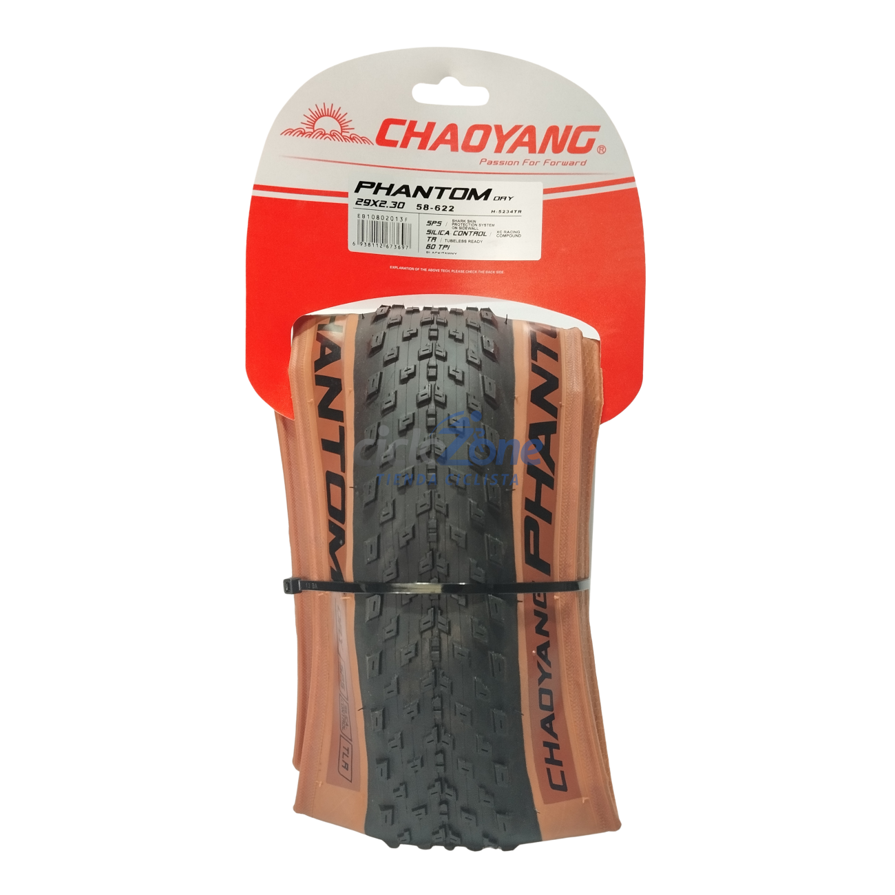 LLANTA 29X2.30 CHAOYANG TLR PHANTOM DRY NGA/CAFE  