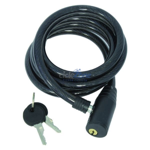 CANDADO DE CABLE WINDSOR 10X2000MM NEGRO          