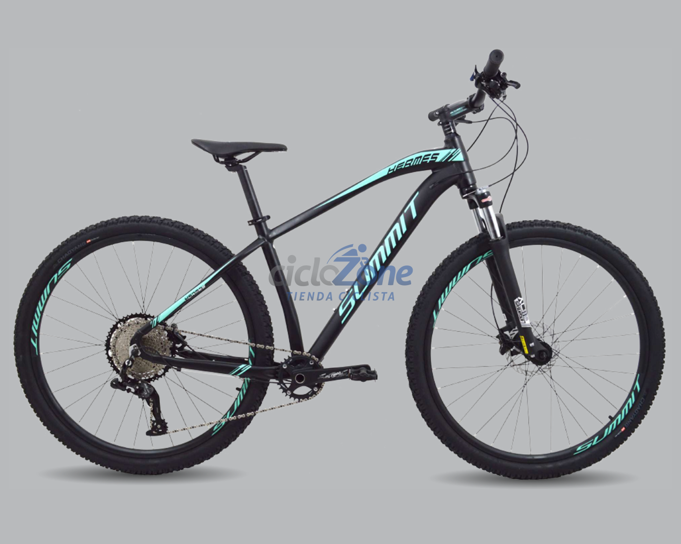 BICI R29 SUMMIT HERMES NEGRO/AZUL 1X11 T-L 19