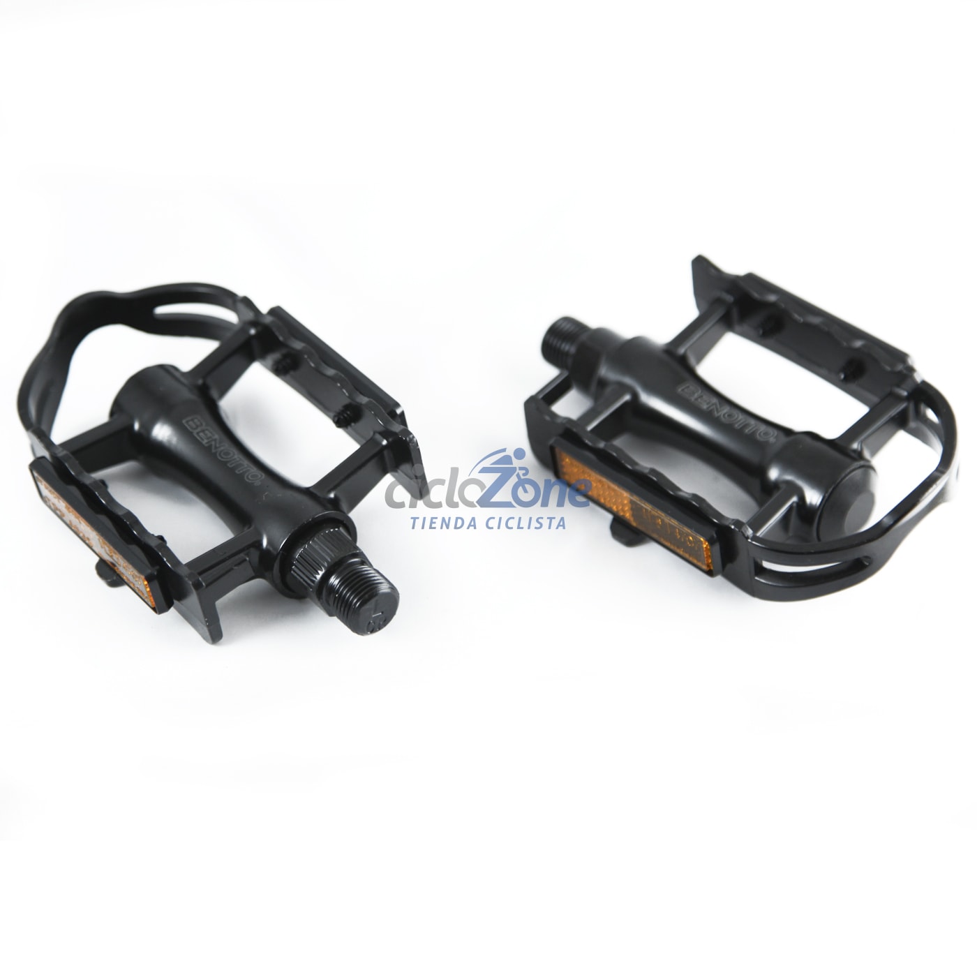 PEDAL BENOTTO  9/16" ALUMINIO NEGRO NWL-484       