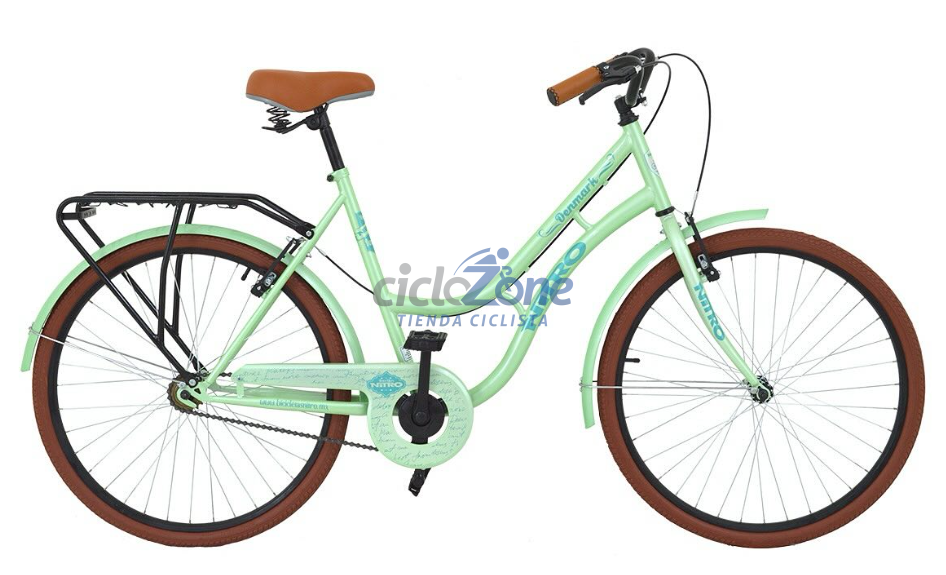 BICICLETA R26 NITRO URBANA DENMARK VERDE 1V       