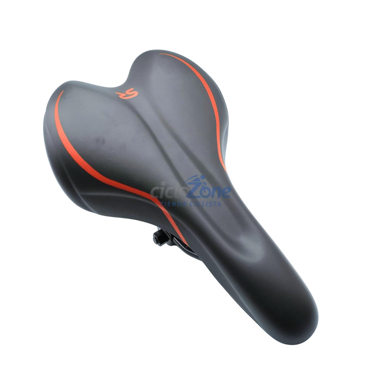 ASIENTO SELLE ROYAL PREMIUN NEGRO LINEAS ROJAS    