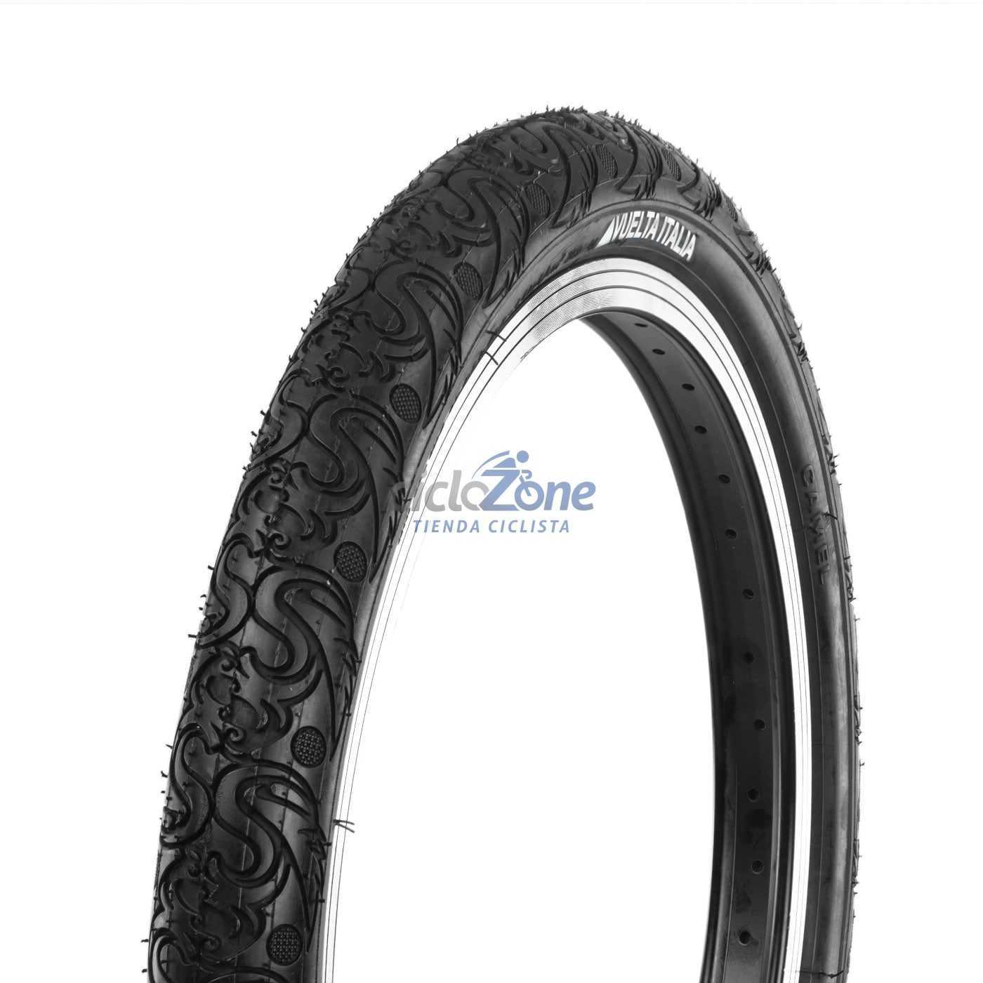 LLANTA 20X2.125 VUELTA ITALIA DRAGON NEGRA CB237  