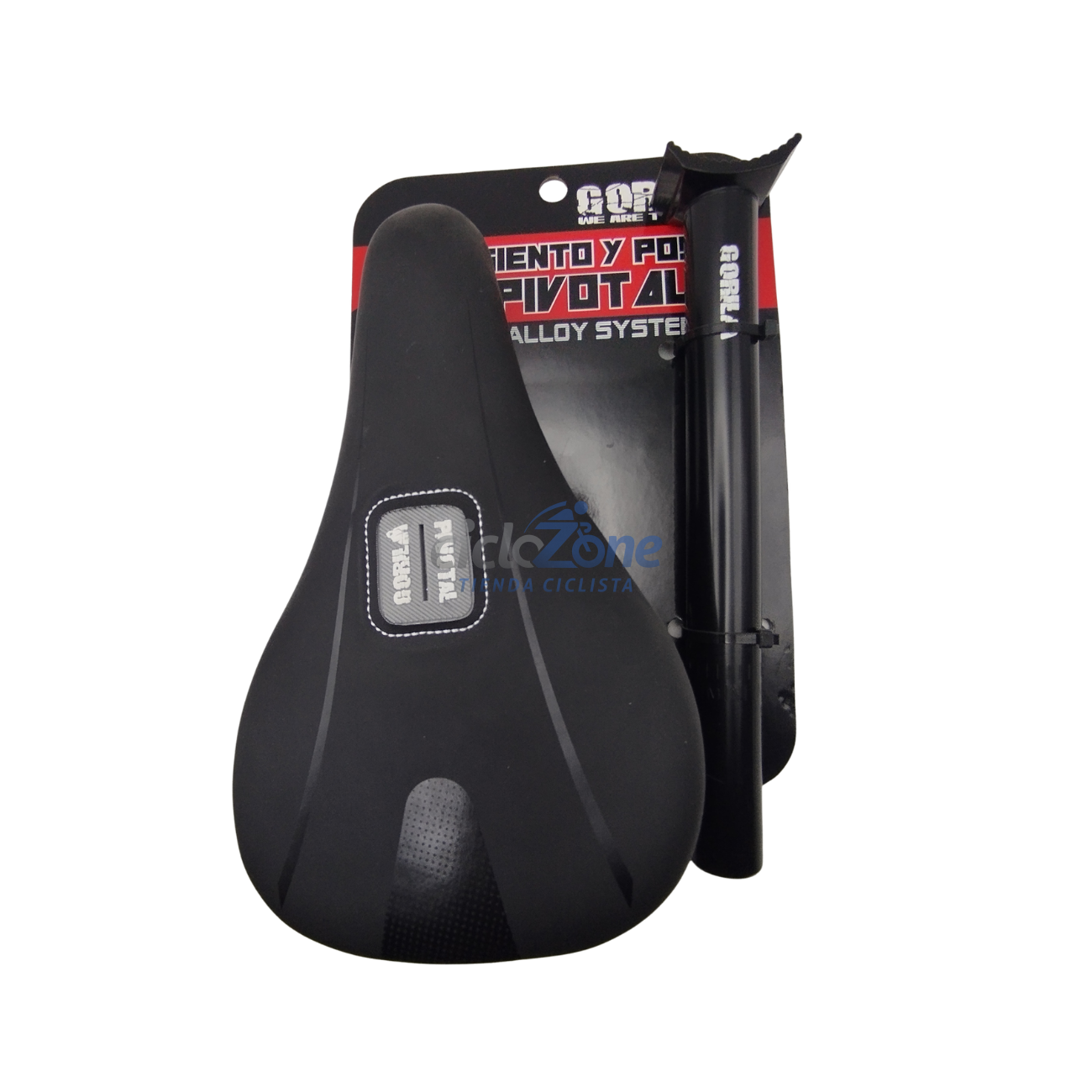 ASIENTO PIVOTAL GORILA JOKER C/POSTE NEGRO        