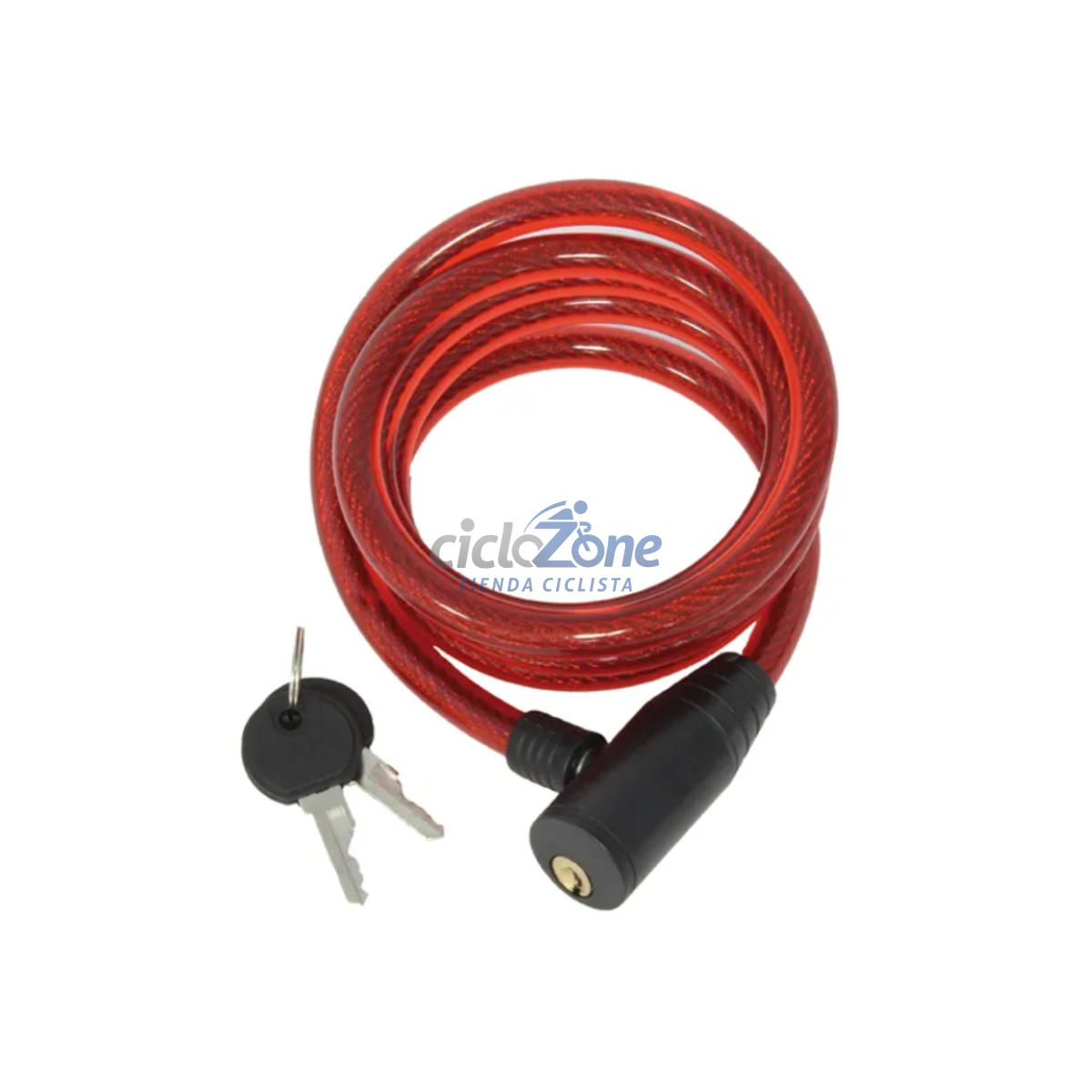 CANDADO DE CABLE WINDSOR 10X1500 ROJO             