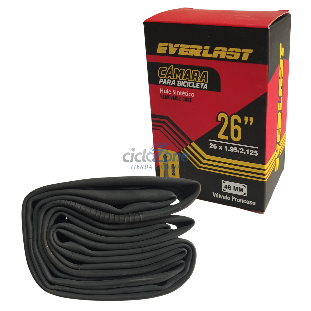 CAMARA 26X1.95/2.125 VF 48 REMOVIB BUTYL EVERLAST 