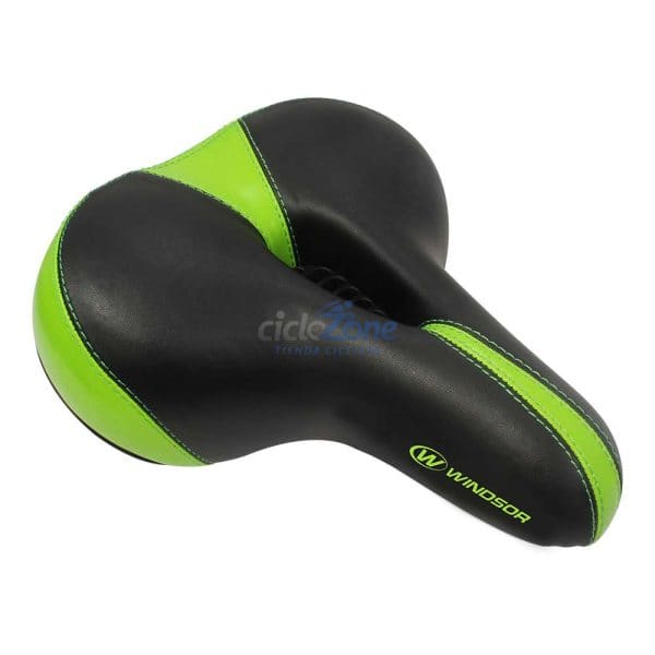 ASIENTO WINDSOR ERGONOMICO NEGRO/VERDE C/AMORTIGUA