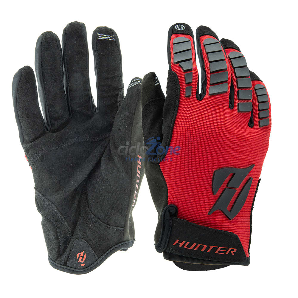 GUANTE HUNTER LARGO ROJO/NEGRO T-XG