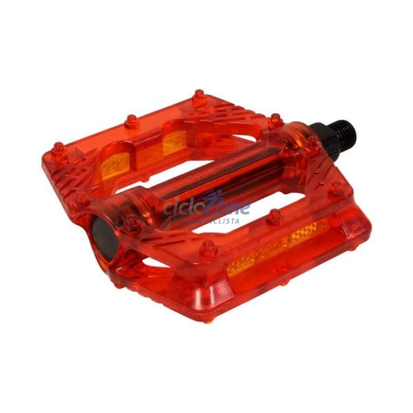 PEDAL HTR 9/16 ROJO TRANSLUCIDO                   