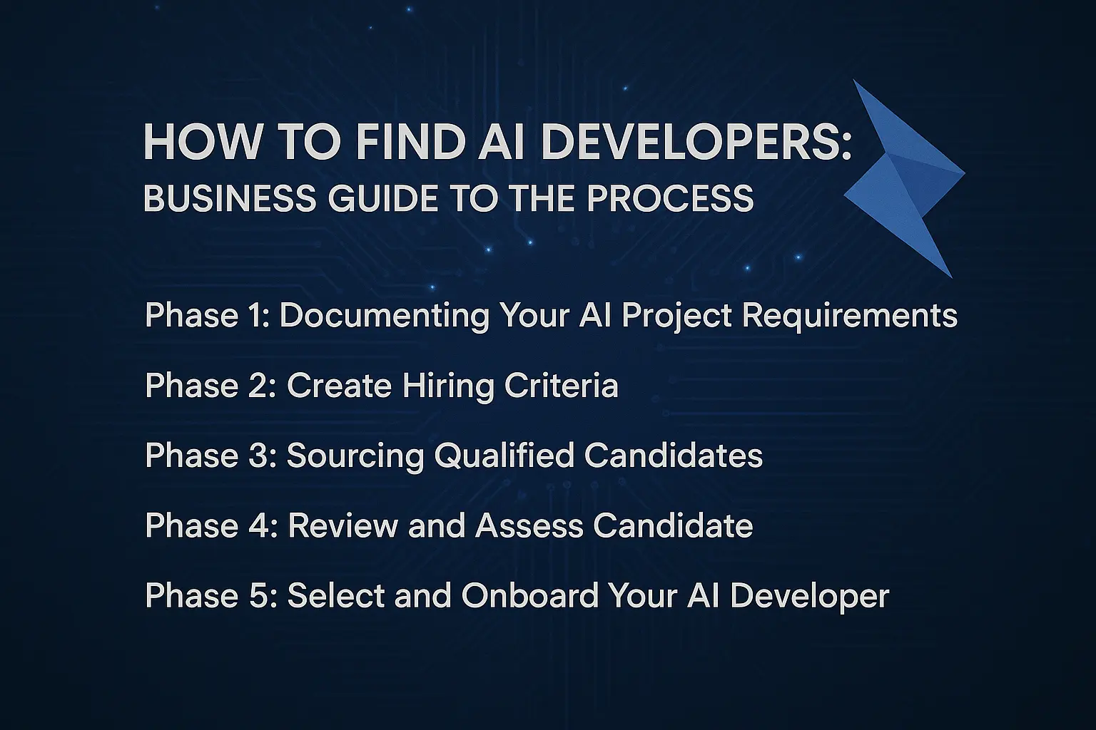 Guide to the Process for AI Developers