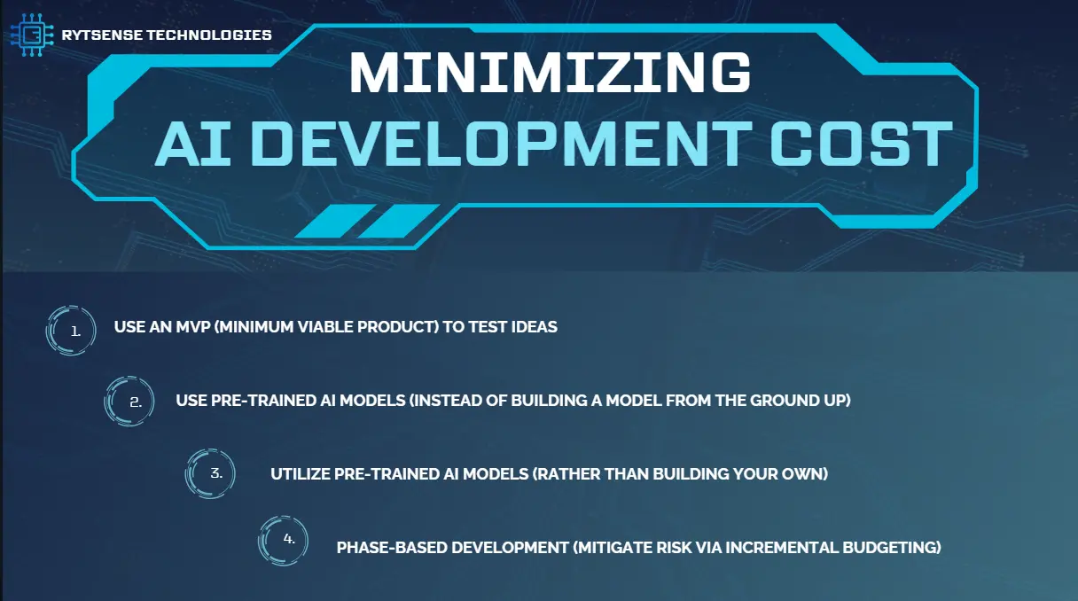 Minimizing ai development cost