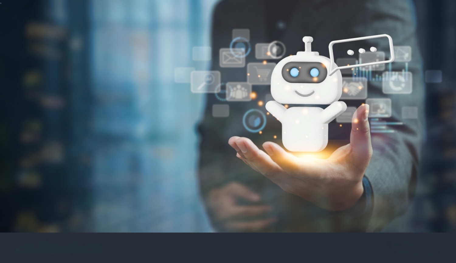 AI Chatbot Revolutionizing Customer Support Illustration