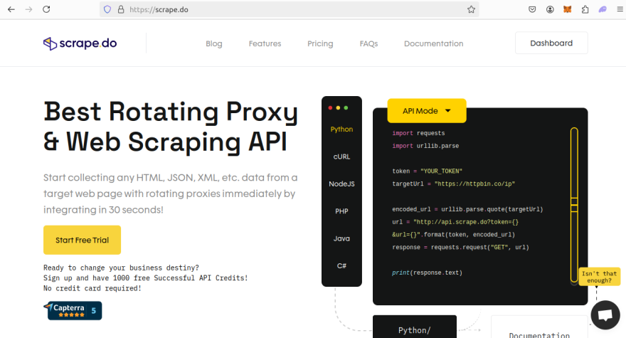 ScrapeDo - Web Scraping Integration Guide | ScrapeOps
