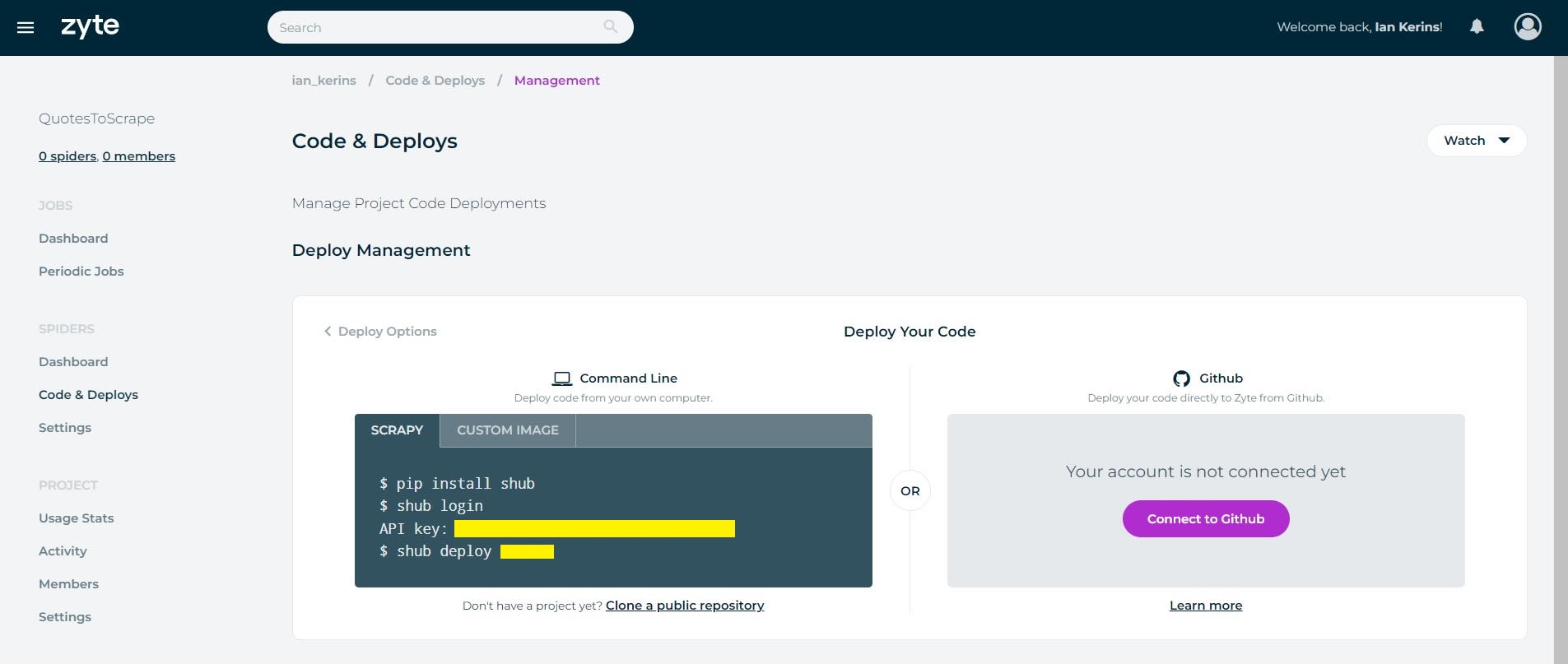 Python Scrapy Playbook - Scrapy Cloud Deployment Options