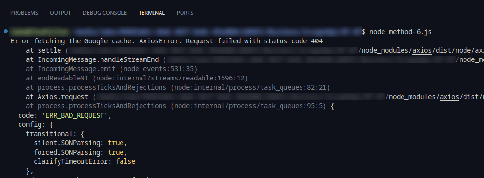 Google Cache Version