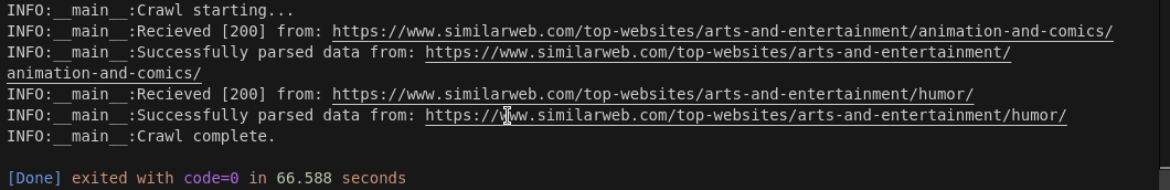 Crawler Performance 2 Terminal