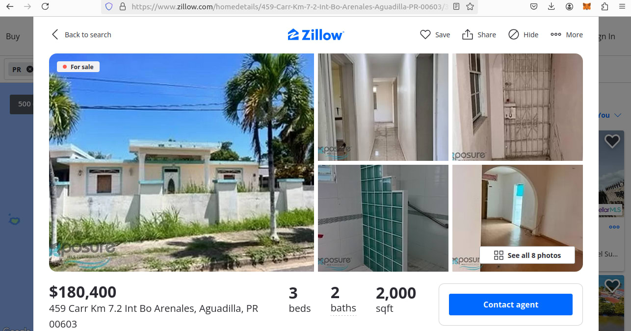 Zillow Property Page