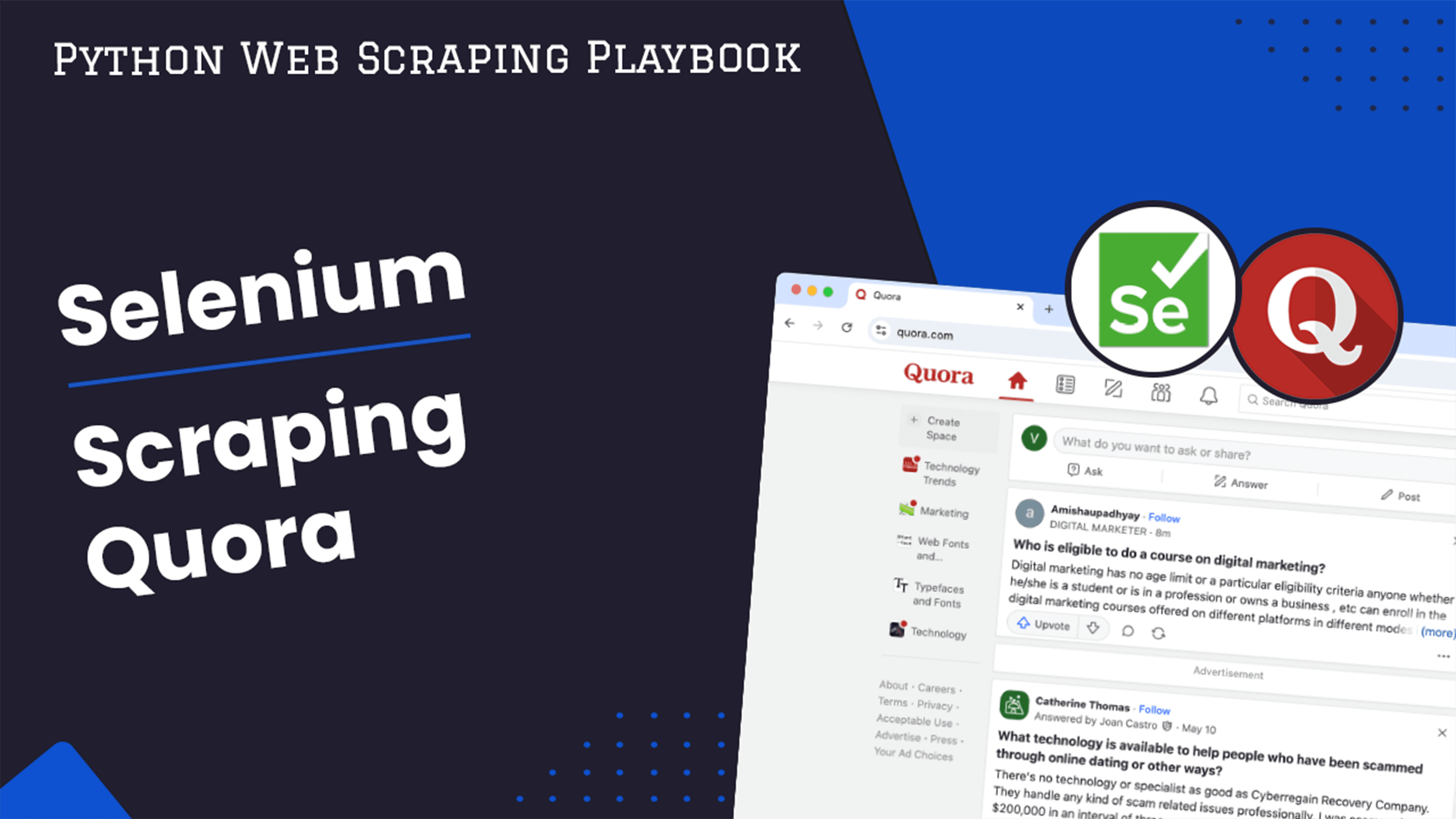 Scrape Quora With Seleniump