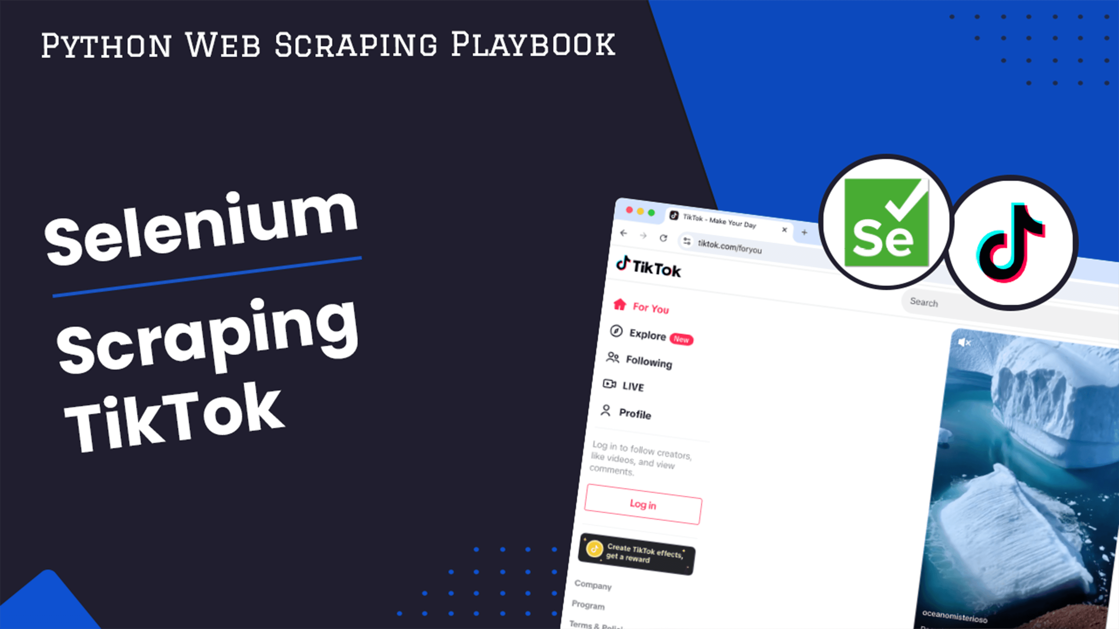 Scrape Tiktok With Python Selenium