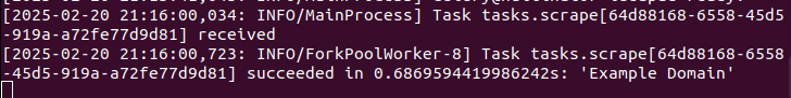 The Scheduled Task Completed!