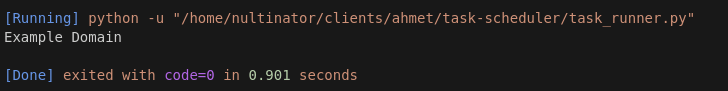 Task Runner Output