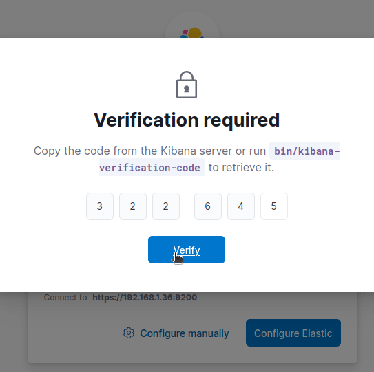 Web Scraping ELK Stack - Kibana Enter Your Verification Code