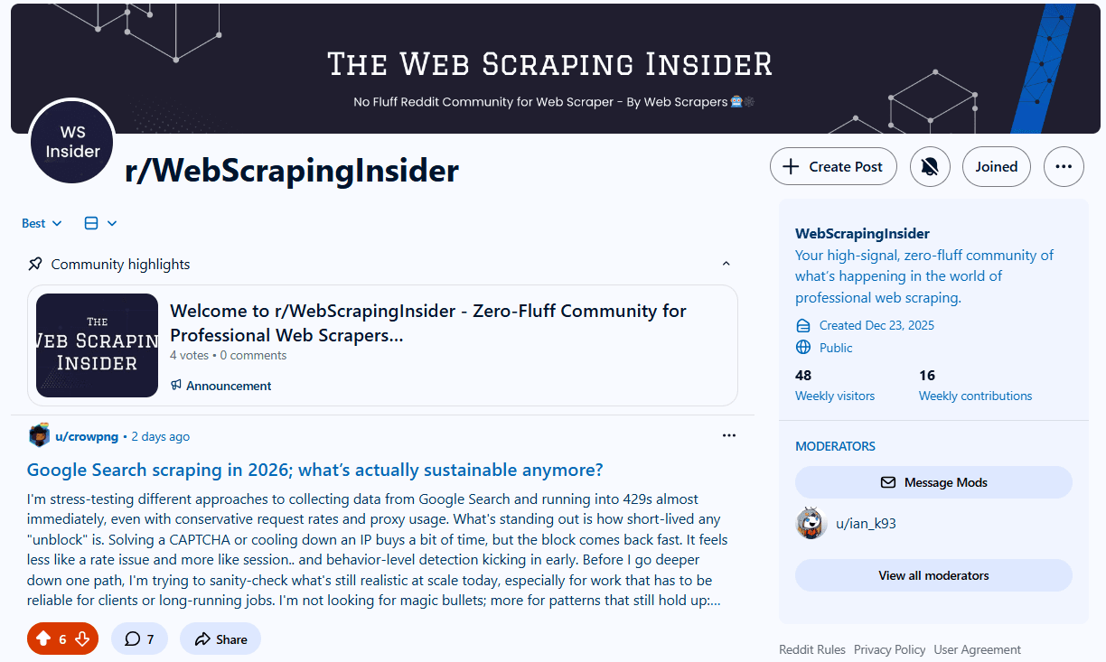 The Web Scraping Playbook - r/WebScrapingInsider