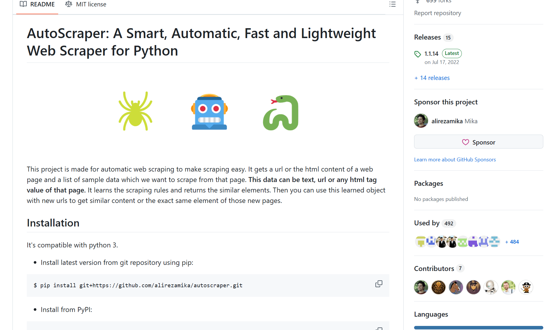 AutoScraper Github Page
